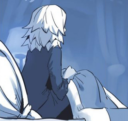 小时候的安勒米有着全白的分层发