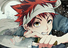 幸平创真一直使用着一把从餐馆里带来的菜刀使用，并多次胜利