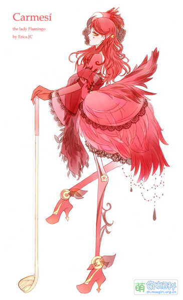 File:Oc carmesi the flamingo lady pink version by ericajc-d4xtv5g.jpg