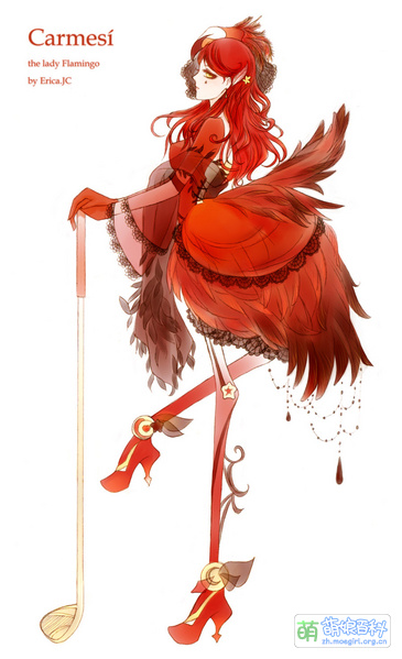 File:Oc carmesi the flamingo lady by ericajc-d4xqmgk.jpg
