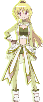 十咎桃子 CV：小松未可子 不必担心。就交给姐姐吧！ 拯救稚嫩的魔法少女们于危难关头、大姐气质的魔法少女。因为夹在哥哥弟弟中间，自己也养成了粗枝大叶的性格。但实际上，她也有喜欢绒毛小动物这类可爱事物的一面。因为憧憬可爱的事物，她也是女性偶像的粉丝。