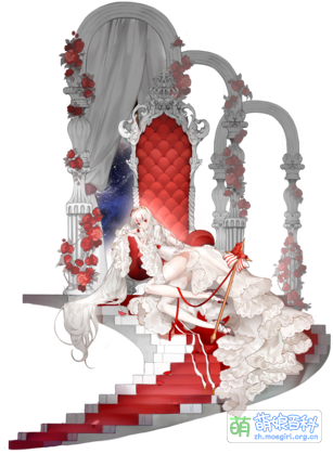 夜之上，血缀成花。 王座悬于高塔。 地下王国的无声，权杖落地， 皇后垂眼，看向来人。 ——白皇后