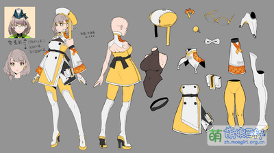 夕烧3D正装设定图