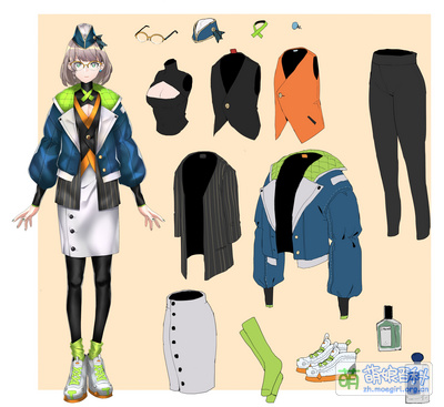 夕烧冬装设定图