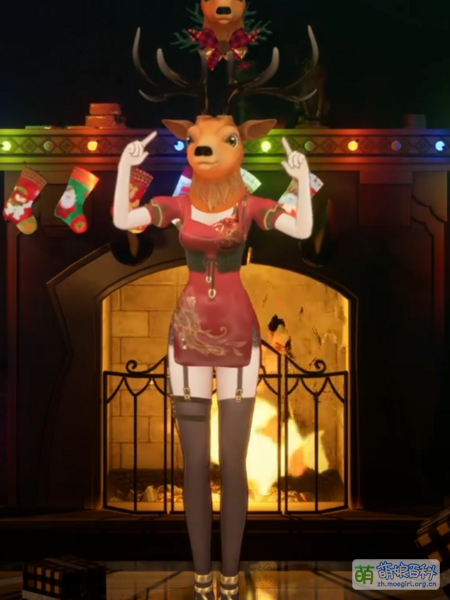 File:古堡龙姬-圣诞节驯鹿头3D形象.png