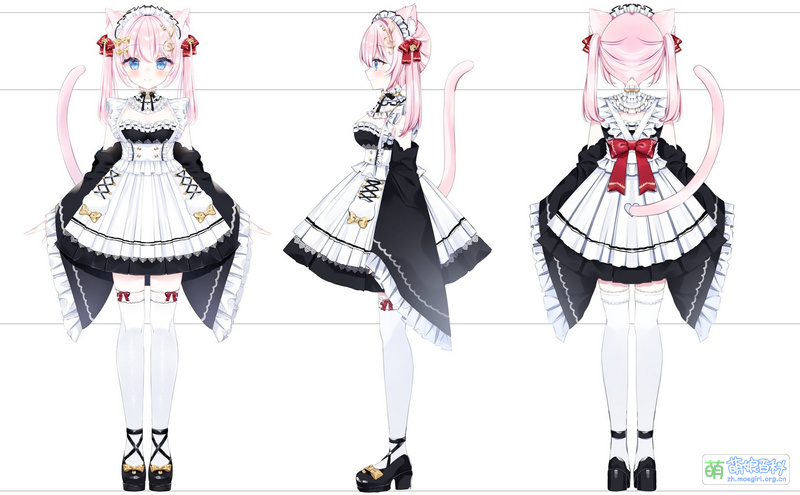 File:音琴奏美-女仆装三视图.jpg