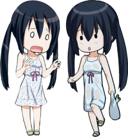 《Azus@ttack1&2》封底的Q版梓喵