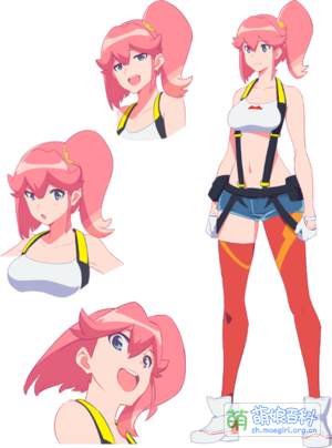 爱娜·阿尔德比特（Aina Ardebit） CV：佐仓绫音 女性队员。和加洛一样是十来岁的年轻人。沉着冷静，我行我素的专家。同时也负责吐槽爱莽撞行事的加洛和瓦里斯。