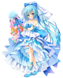 美少女花骑士:纳丽石蒜(六月新娘)，浅蓝色，2017年6月