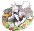 白雪(杉) 白兔饲养员