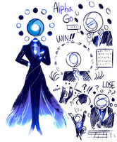 노커设计的形象，科幻风形象