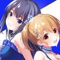 1.0.0版图标，图中人物为长濑琴乃和川咲樱。