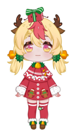 4号机 实装日期：2021年12月24日 画师：阿诗娅 模型师：博士 小四号机圣诞新衣。