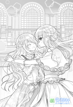 在同性配对舞蹈中一起跳舞的梅洛蒂与露西亚娜