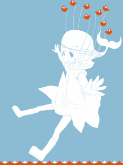 过载的时候出现的Twitter鲸鱼娘