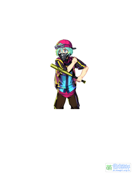 File:多娜多娜 小丑 战斗服 半身立绘 挽袖.png