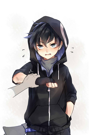 “干嘛？！我可不帮忙哦！也，也不下楼梯！！”[1]