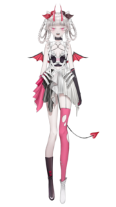 魅魔形象 实装日期：2022年7月 画师：之后觀[1] 模型师：千夜白兔[2]