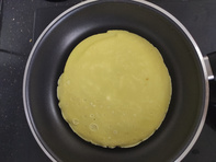 这块是关火拿快递余温把整块饼烘熟了