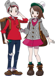 小胜／小优 本作男／女主角，玩家操纵的角色。在伽勒尔地区展开冒险，打败了8个道馆，阻止了洛兹的野心，成为了冠军，并捕捉了传说的宝可梦。