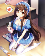 正在收集车票的西园寺铃（绘制：Bison仓鼠）