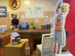 二楼办公桌
