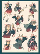 “织气人”贴纸