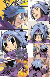 维克的耳发是灰色，而下层的头发是黑色