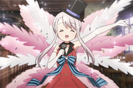 以魔术师形象在Rabbit House演出的照片