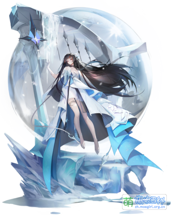 冬雪覆盖原野， 冰寒无尽长夜。 幻域之中，白芒蔽日， 她踏破冰层，天地霜凝。 ——雪原幻域