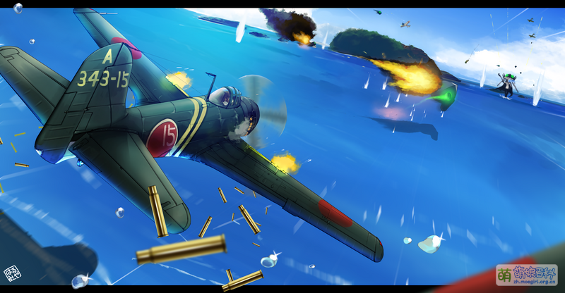 File:N1K3-A Attacking on Wo-Class AircraftCarrier.png