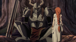 伏拉梅观察着被芙莉莲杀死的巴扎尔特