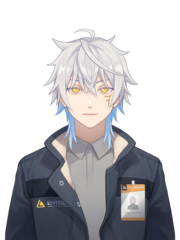 初始形象 实装日期：2021年11月19日 初始的半身形象，胸口挂着工作牌。