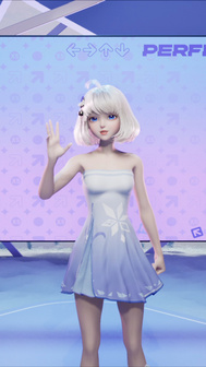 长裙星瞳淡蓝星元