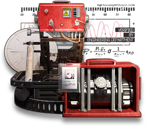 "便携雷达的辅助器材"