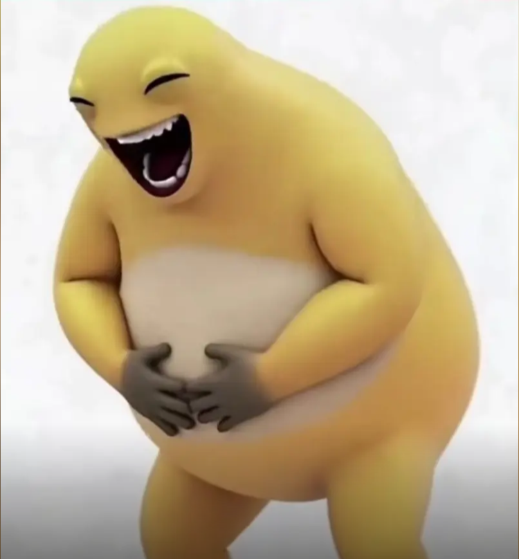 奶龙捧腹大笑