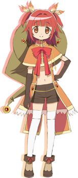 秋野枫 CV：大桥彩香 呜喔～对不起。我实在是太没用了…… 相当胆小又爱操心的魔法少女。但是温柔而替人着想，为了同队的搭档即使困难也会去面对。喜爱大自然的动植物还有昆虫，在家也努力经营家庭菜园。还有，虽然并不擅长，也有玩夹娃娃机的爱好。