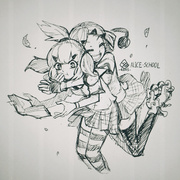 金发少女和妹妹