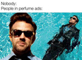 没有人： 香水广告的男演员：