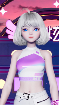 练舞服白色星元