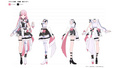4th fes.偶像服 三面图