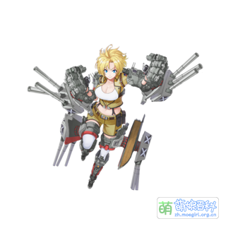 十分稀有的方案：将主炮模块做成4个穿戴式武器包固定在四肢上。由于该方案还容纳了外骨骼装甲这一艺术元素，力量感未有太大削减。示范者：《战舰少女》中的田纳西（改后形象）。