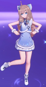 春节服浅蓝炫彩